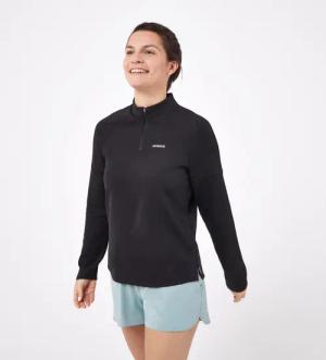 Damen Langarmshirt Tennis - TTS ML TH Damen schwarz