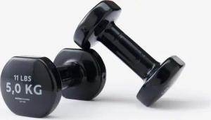 Hantelset 2 × 5 kg - schwarz
