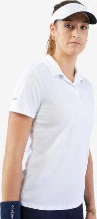 Gebraucht - Tennis Poloshirt Damen Dry 100 weiss - GUT
