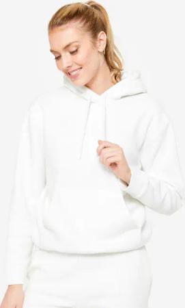 Kapuzenpullover Damen warm - 500 weiß