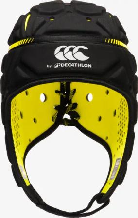 Damen/Herren Rugby Kopfschutz - R900 Decathlon x Canterbury schwarz