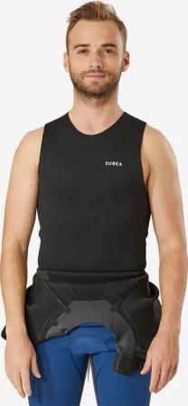 Neoprentop Tauchen Damen/Herren 2 mm schwarz