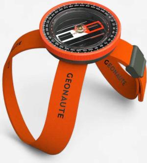 Handgelenkkompass Multisport reaktionsschnell und stabil orange/schwarz