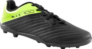 Kinder Fußball Nockenschuhe Schnürung FG - 100 schwarz/gelb