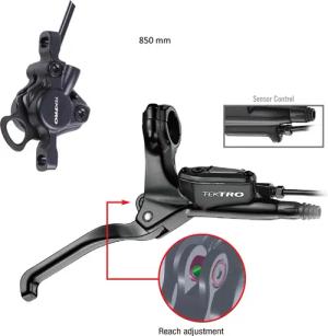 Bremsenset hydraulisch Tektro HD-E350 850 mm für das Cargobike R500 Longtail