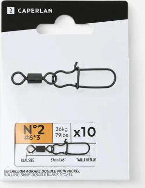 Wirbelkarabiner Double Black Nickel