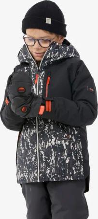 Snowboardjacke Kinder - SNB 500 Camouflage schwarz