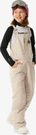 Snowboardhose Latzhose Kinder Piste - 500 weiss