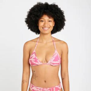 Bikini-Oberteil Triangel Damen texturiert Mae Palmer rosa