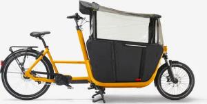 E-Lastenfahrrad Cargobike Long John F900E Family gelb