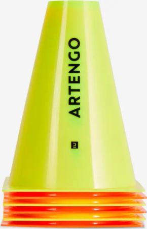 Spielfeld-Abgrenzungskegel Hütchen Tennis 19 cm im 6er-Pack