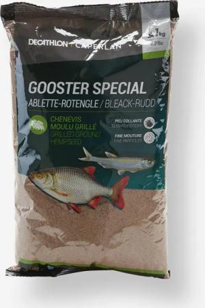 Grundfutter Gooster Spezial Weißfisch Rotfeder 1 kg braun