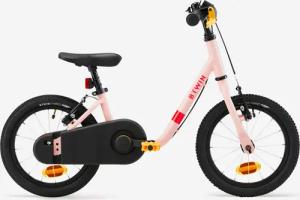 Kinderfahrrad 2-in-1 Laufrad 14 Zoll Discover 500 rosa