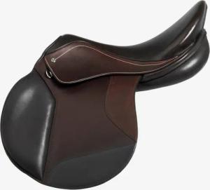 Gebraucht - Sattel 500 Leder 17.5 Pferd braun - GUT