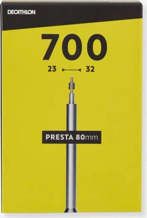 Fahrradschlauch 700 × 23/32 Presta 80 mm