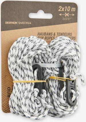 2 Abspannseile / 4 Seilspanner für Zelte
