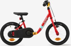 Kinderfahrrad 2-in-1 Laufrad 14 Zoll Discover 500 rot