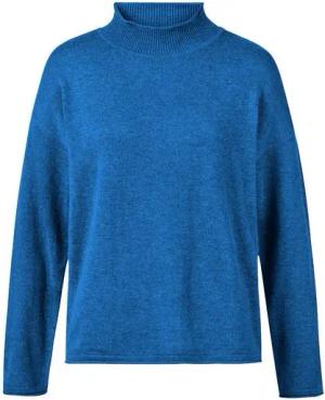 Himalaya Clothing Strickpullover Edler Feinstrick Pullover Damen aus hochwertigem Merino-Kaschmirmix Strickpullover Kaschmirpullover mit Stehkragen