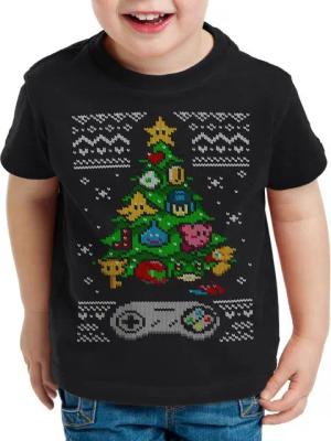 style3 T-Shirt 16-Bit Ugly Sweater x-mas pulli weihnachtsbaum nintendo switch