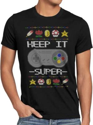 style3 T-Shirt Keep it Super Ugly Sweater snes x-mas pulli weihnachtsbaum sweater