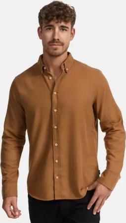 Indicode Langarmhemd Riverside Langarmhemd mit Button-Down-Kragen