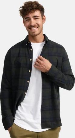 Indicode Langarmhemd Riverside Langarmhemd mit Button-Down-Kragen