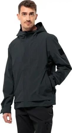 Jack Wolfskin Mainkai Jacket Men Regenjacke Herren L grey,black Phantom