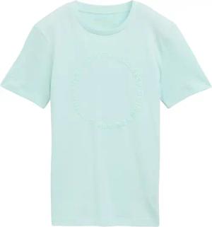 TOM TAILOR Jungen T-Shirt mit Print, grün, Uni, Gr. 176