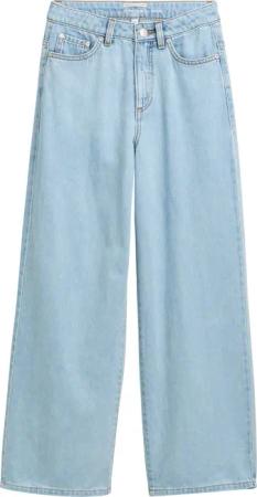 TOM TAILOR Mädchen Wide Leg Jeans, blau, Uni, Gr. 146
