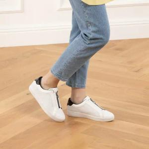 Michael Kors Low-Top Sneaker - Keaton Zip Slip On - Gr. 36 (EU) - in Weiß - für Damen
