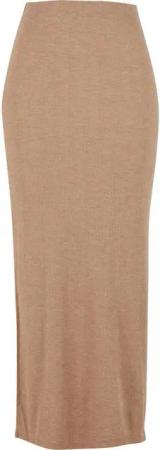 URBAN CLASSICS Sommerrock Urban Classics Ladies Rib High Slit Skirt (1-tlg)