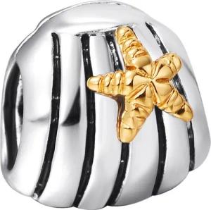 Schmuck-Elfe Bead Muschel mit Seestern, 925 Sterling Silber