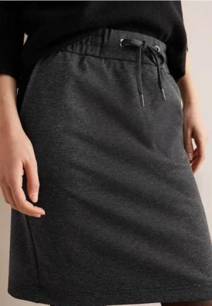 Cecil Damen Two-Tone Jogg Skirt in Schwarz, Gr: XL