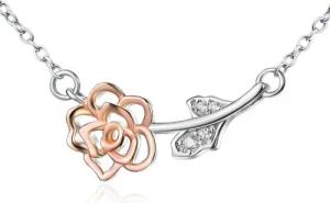 Schmuck-Elfe Collier Rose, 925 Sterling Silber