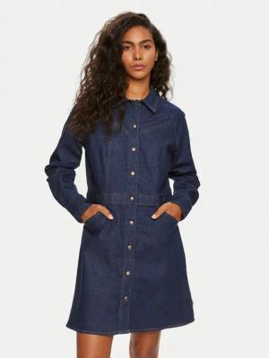 Wrangler Jeanskleid 112356504 Dunkelblau Slim Fit