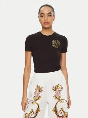 Versace Jeans Couture T-Shirt 78HAHT00 Schwarz Regular Fit