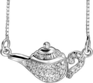 Schmuck-Elfe Collier Wunderlampe, 925 Silber mit Zirkonia