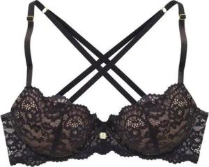JETTE Push-up-BH mit raffinierten Trägern in Bänder-Optik, sexy Dessous