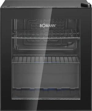 Bomann Glastürkühlschrank schwarz B/H/T: ca. 44x53x48 cm