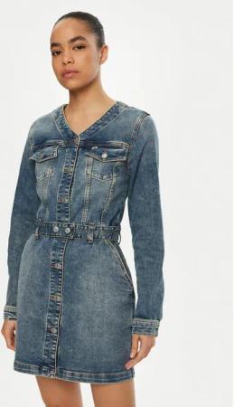 Tommy Jeans Jeanskleid DW0DW19854 Blau Regular Fit