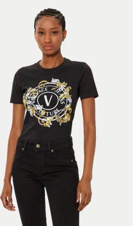 Versace Jeans Couture T-Shirt 78HAHC01 Schwarz Regular Fit