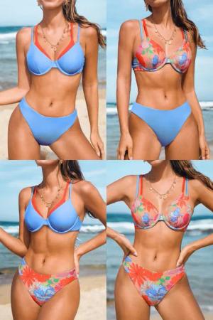 Wende-Bikini-Set mit Cheeky Bikinihose