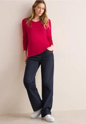 Cecil Damen Feinstrickpullover in Rot, Gr: XXL