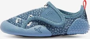 Turnschuhe Babylight atmungsaktiv Babyturnen - blau mit Muster