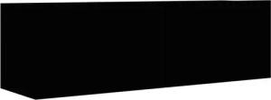 furnicato TV-Schrank Schwarz 100x30x30 cm Holzwerkstoff (1-St)