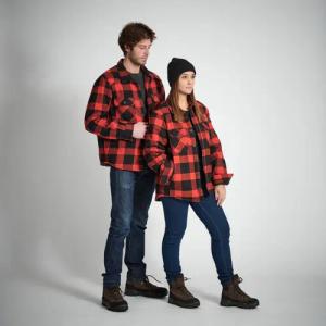Outdoorhemd 500 wattiert rot