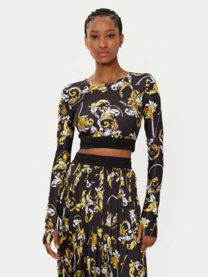 Versace Jeans Couture Bluse 78HAH218 Schwarz Slim Fit
