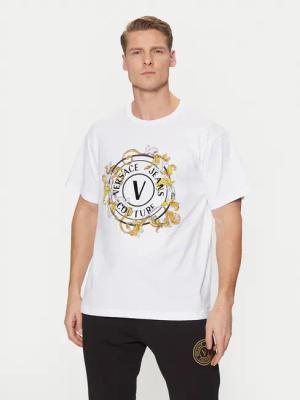 Versace Jeans Couture T-Shirt 78GAHC01 Weiß Regular Fit