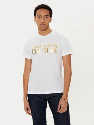 Versace Jeans Couture T-Shirt 78GAHT05 Weiß Regular Fit
