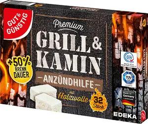 GUT&GÜNSTIG Kamin- & Grillanzünder Premium weiß, 32 St.